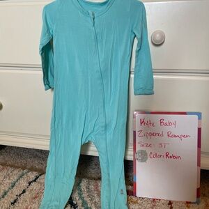 Kyte Baby Zippered Romper, Robin, 3T (read description)